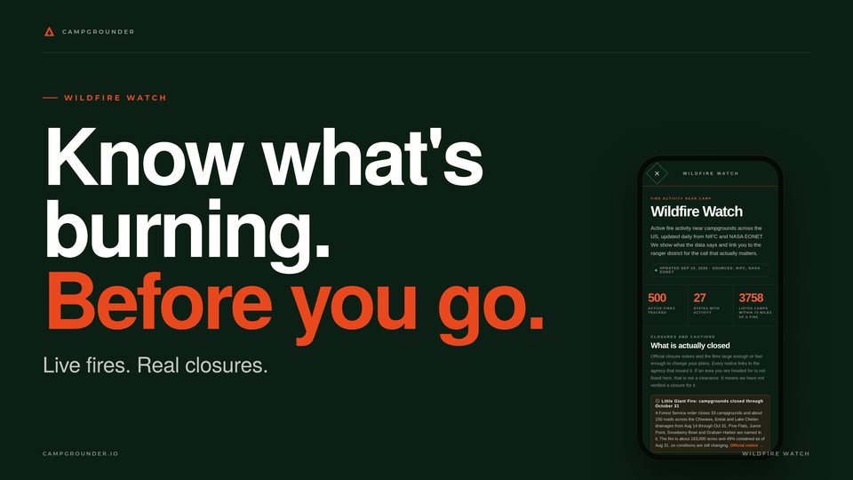 Know what's burning. Before you go.