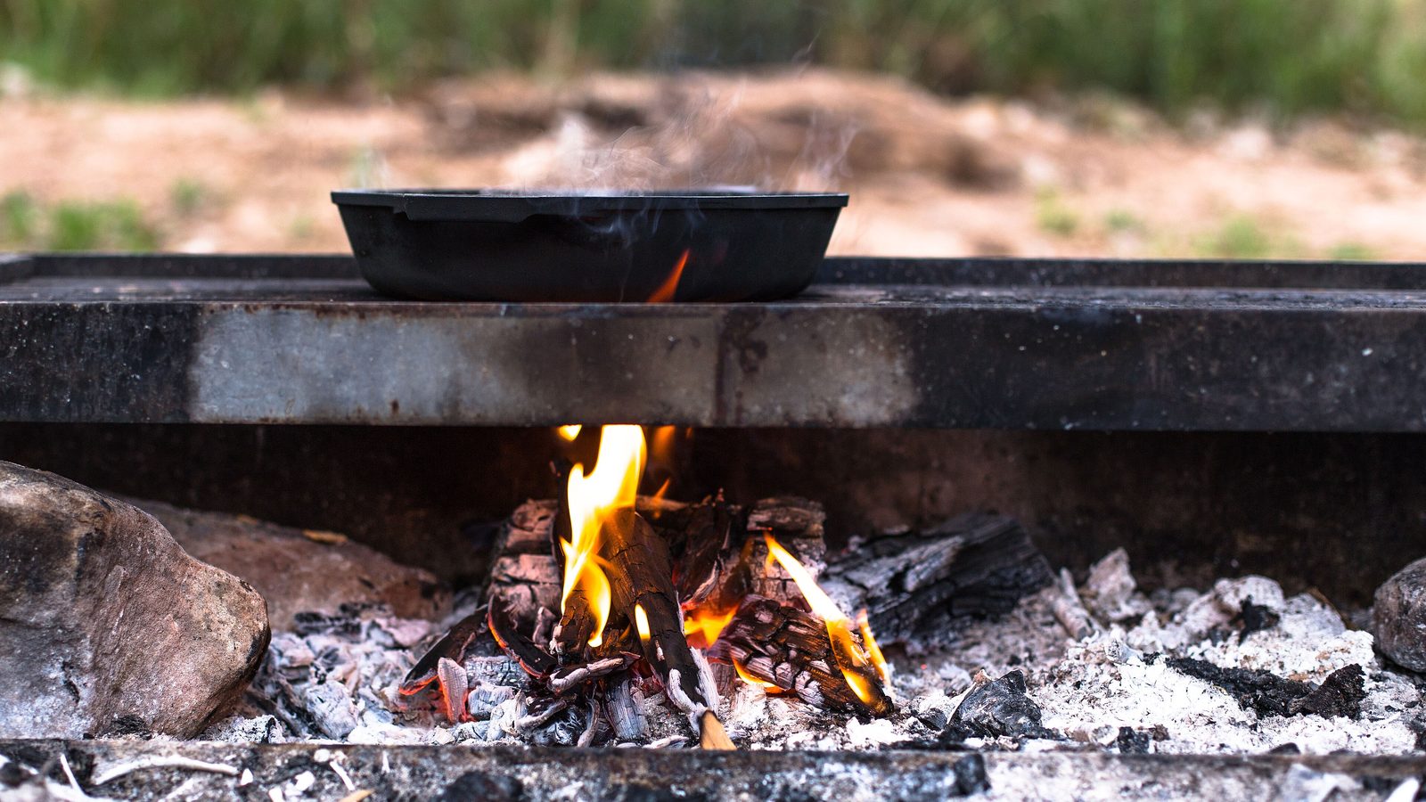 Dinner on the fire at site B9.